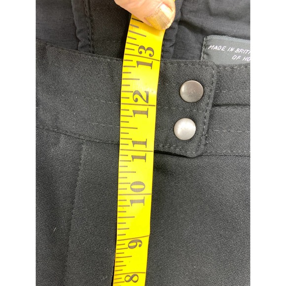 Vintage Mistral Black Ski Pants Size 12 Hong Made in Kong w/ Swiss Fabric - Picture 9 of 11
